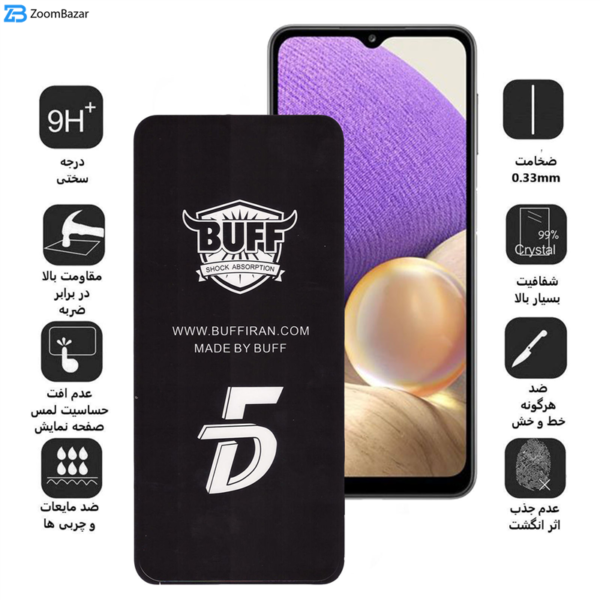 محافظ صفحه نمایش بوف مدل F33 مناسب برای گوشی موبایل سامسونگ Galaxy A32(5G) / A12