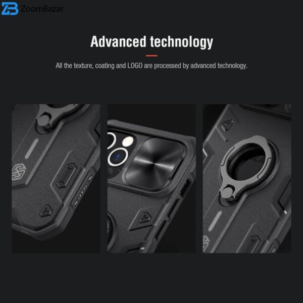 کاور نیلکین مدل(with LOGO cutout) CamShield Armor مناسب برای گوشی موبایل اپل iPhone 12/12 Pro