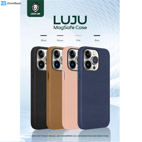 کاور گرین مدل Luju MagSafe Leather مناسب برای گوشی موبایل اپل iPhone 12/12pro