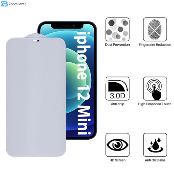 محافظ صفحه نمایش 5D بوف مدل FP33 مناسب برای گوشی موبایل اپل Iphone 12 Mini