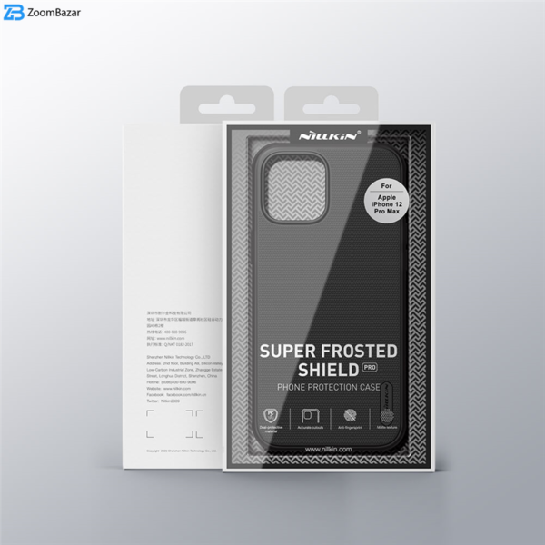 کاور نیلکین مدل Frosted Shield Pro مناسب برای گوشی موبایل اپل Iphone 12 Pro Max