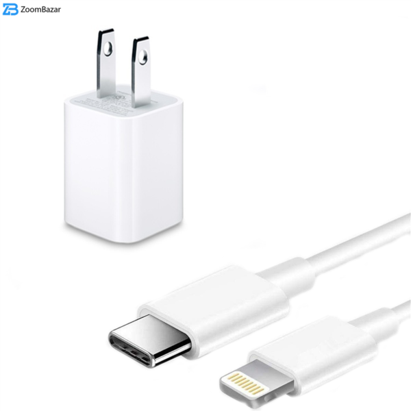 شارژر دیواری بوف مدل PowerPlus-4x به همراه کابل تبدیل USB-C