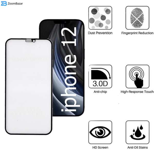 محافظ صفحه نمایش مات بوف مدل Fm33 مناسب برای گوشی موبایل اپل IPhone 12