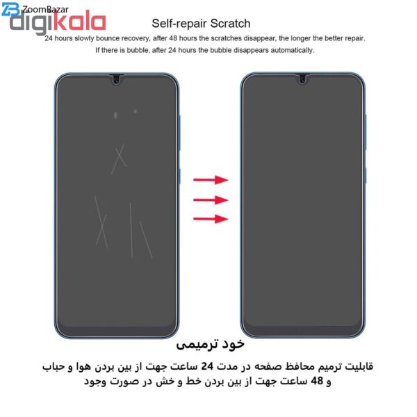 محافظ صفحه نمایش و پشت گوشی بوف مدل Hg01 مناسب برای گوشی موبایل سامسونگ Galaxy A30