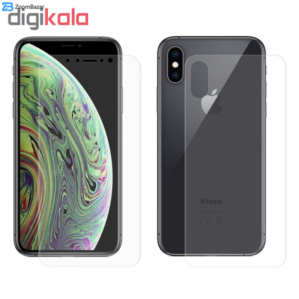 محافظ صفحه نمایش و پشت گوشی بوف مدل Hg01 مناسب برای گوشی موبایل اپل Iphone X