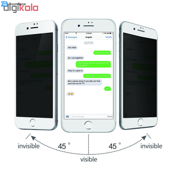 محافظ صفحه نمایش Privacy بوف مدل F33 مناسب برای گوشی موبایل اپل Iphone 8