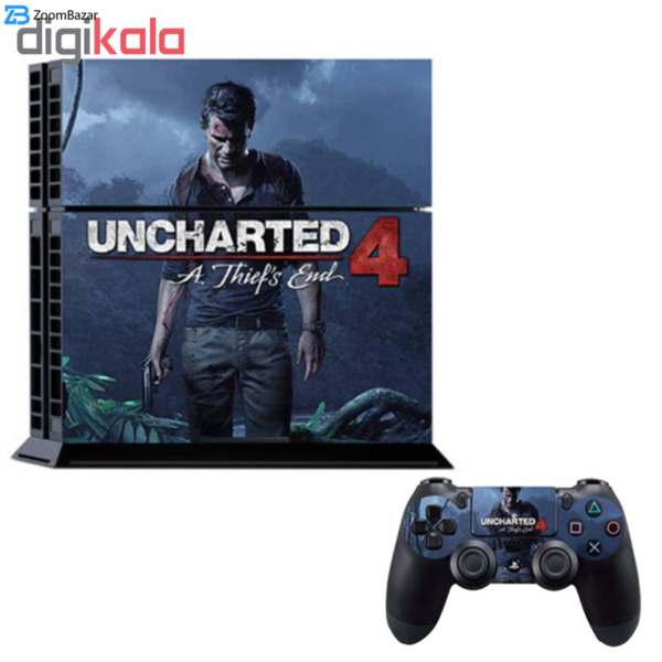 برچسب پلی استیشن 4 پرو طرح Uncharted