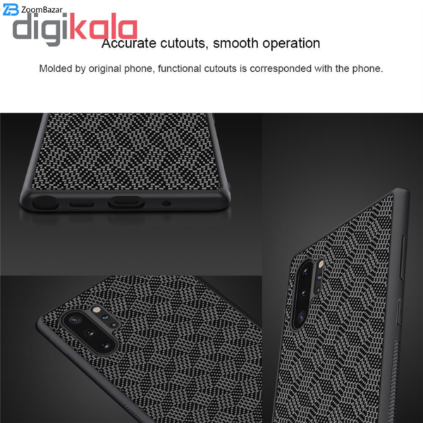 کاور نیلکین مدل SYNTHETIC FIBER Plaid مناسب برای گوشی موبایل سامسونگ Galaxy Note 10 Plus