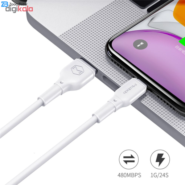 کابل تبدیل USB به USB-C مک دودو مدل CA-7280 طول 1.2 متر