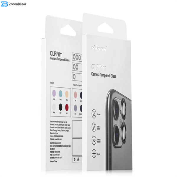 محافظ لنز دوربین نیلکین مدل CLRFILM مناسب برای گوشی موبایل اپل Iphone 11 Pro Max بسته 2 عددی