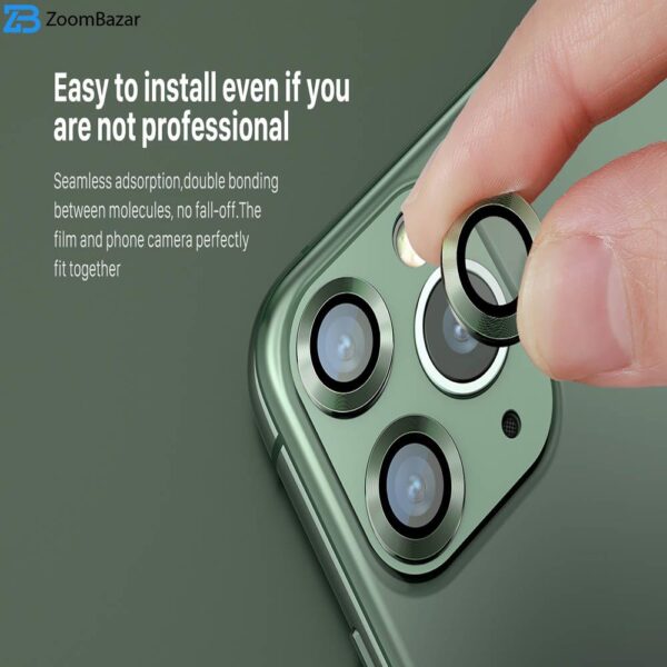 محافظ لنز دوربین نیلکین مدل CLRFILM مناسب برای گوشی موبایل اپل Iphone 11 بسته 2 عددی