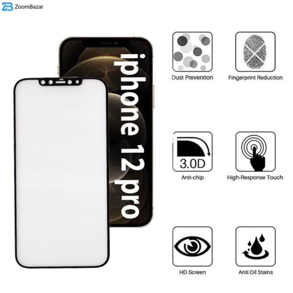 محافظ صفحه نمایش سرامیکی بوف مدل CFM9 مناسب برای گوشی موبایل اپل Iphone 12 Pro