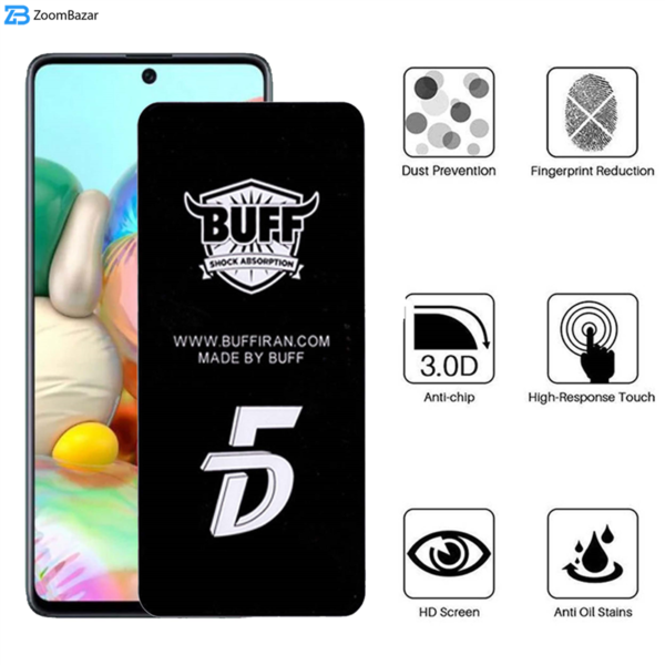 محافظ صفحه نمایش 5D بوف مدل F33 مناسب برای گوشی موبایل سامسونگ Galaxy A71