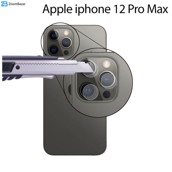 محافظ لنز دوربین بوف مدل Silc مناسب برای گوشی موبایل اپل Iphone 12 Pro Max