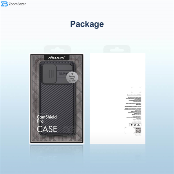 کاور نیلکین مدل Hgm-CM مناسب برای گوشی موبایل سامسونگ Galaxy A72 4G/5G به همراه محافظ صفحه نمایش