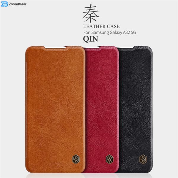 کیف کلاسوری نیلکین مدل Qin Leather case مناسب برای گوشی موبایل سامسونگ Galaxy A32 5G / M32 5G