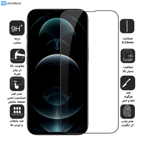 محافظ صفحه نمایش بوف مدل Static مناسب برای گوشی موبایل اپل iPhone 13 Mini