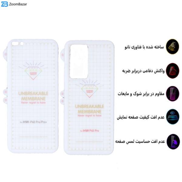 محافظ صفحه نمایش و پشت گوشی بوف مدل Hg15 مناسب برای گوشی موبایل هوآوی P40 Pro