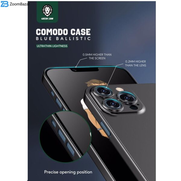 کاور گرین مدل comodo مناسب برای گوشی موبایل اپل Iphone 13 pro max