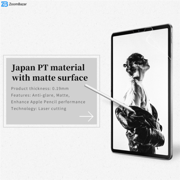 محافظ صفحه نمایش نیلکین مدل AG paper-like مناسب برای تبلت اپل Apple iPad Pro 11 (2018)