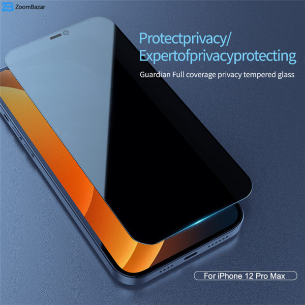 محافظ صفحه نمایش حریم شخصی نیلکین مدل Guardian مناسب برای گوشی موبایل اپل IPhone 12 / 12 Pro