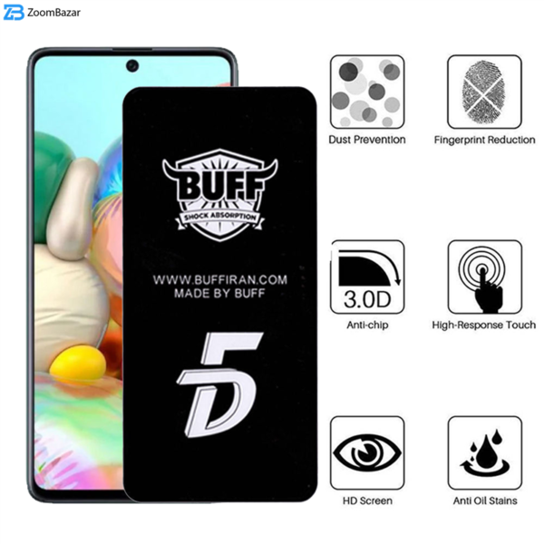 محافظ صفحه نمایش 5D بوف مدل F33 مناسب برای گوشی موبایل سامسونگ Galaxy A72 / A71 / S10 Lite / M51 / Note 10 Lite