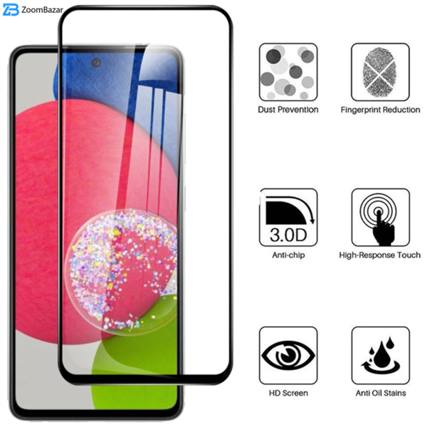 محافظ صفحه نمایش 5D بوف مدل F33 مناسب برای گوشی موبایل سامسونگ Galaxy A52s /A51 5G