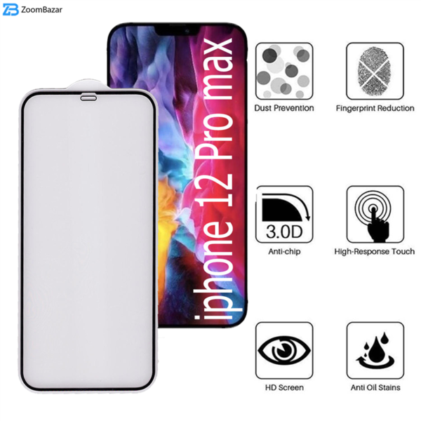 محافظ صفحه نمایش مات بوف مدل Fm33 مناسب برای گوشی موبایل اپل IPhone 12 Pro max