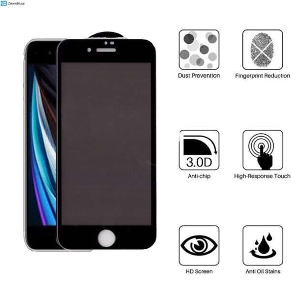 محافظ صفحه نمایش حریم شخصی بوف مدل Pr33 مناسب برای گوشی موبایل اپل Iphone 8 / Iphone 7 / Iphone se 2020