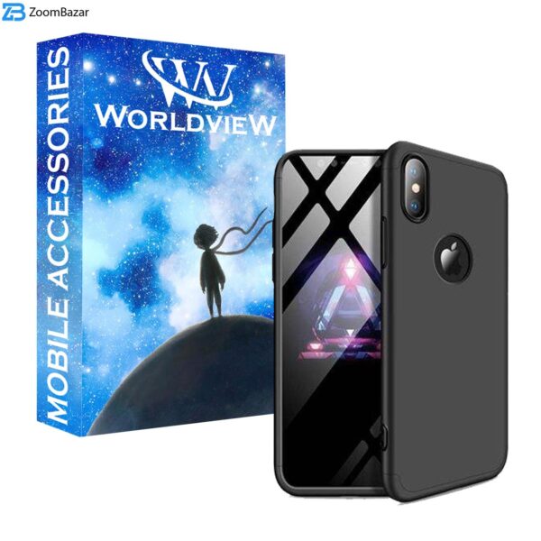 کاور 360 درجه ورلد ویو مدل WGK-WGF-1 مناسب برای گوشی موبایل اپل iPhone X/XS به همراه محافظ صفحه نمایش