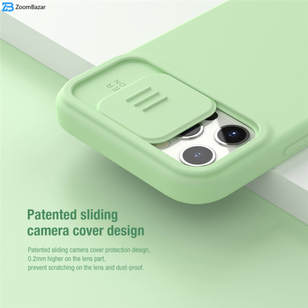 کاور نیلکین مدل CamShield Silky Magnetic silicon مناسب برای گوشی موبایل اپل iPhone 12 / iPhone 12 Pro