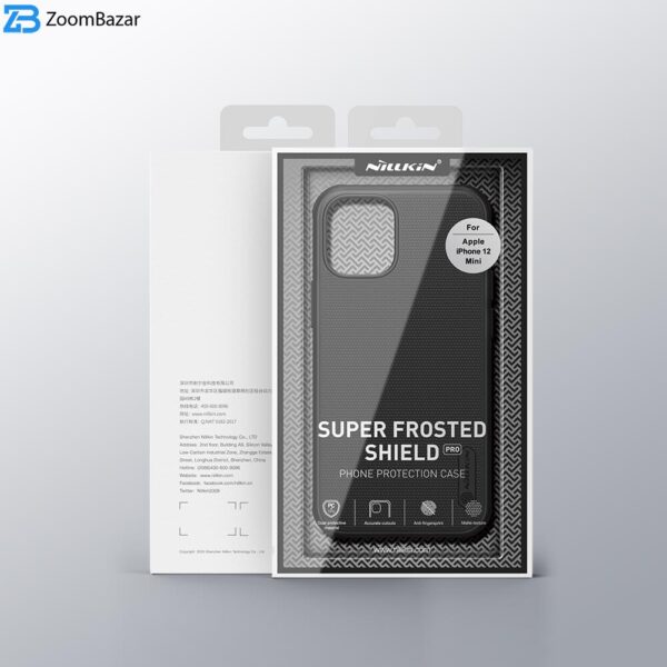 کاور نیلکین مدل Frosted Shield Pro مناسب برای گوشی موبایل اپل Iphone 12mini