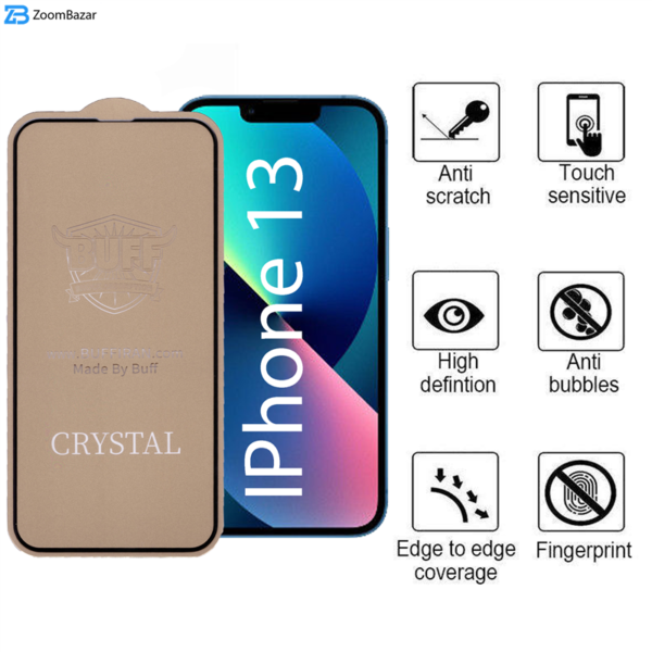 محافظ صفحه نمایش 5D بوف مدل Cry مناسب برای گوشی موبایل اپل IPhone 13