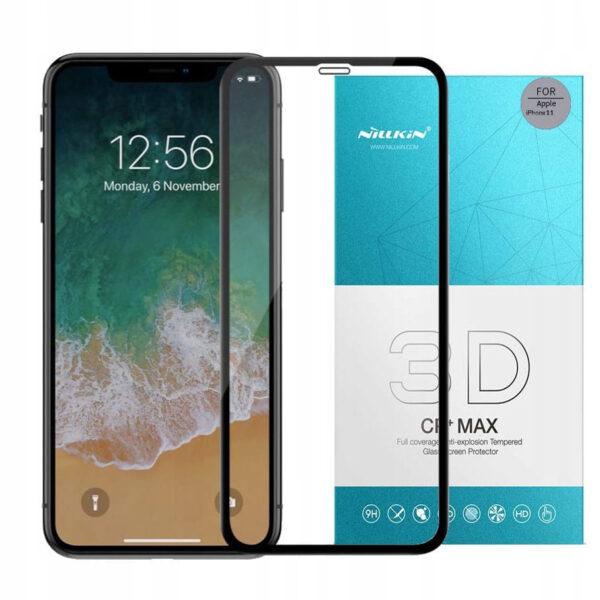 محافظ صفحه نمایش نیلکین مدل 3D CP کد 308 مناسب برای گوشی موبایل اپل iPhone 11