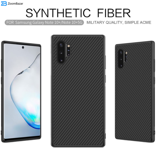 کاور نیلکین مدل SYNTHETIC FIBER مناسب برای گوشی موبایل سامسونگ Galaxy Note 10 plus