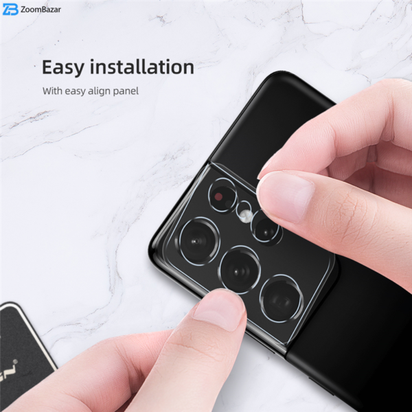 محافظ لنز دوربین نیلکین مدل InvisiFilm مناسب برای گوشی موبایل سامسونگ Galaxy s21 ultra
