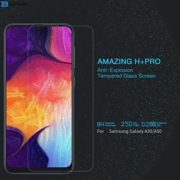 محافظ صفحه نمایش نیلکین مدل Amazing H Plus Pro مناسب برای گوشی موبایل سامسونگ Galaxy A30/A50/A20/M30/M30s/M31/M21/F41/M21s