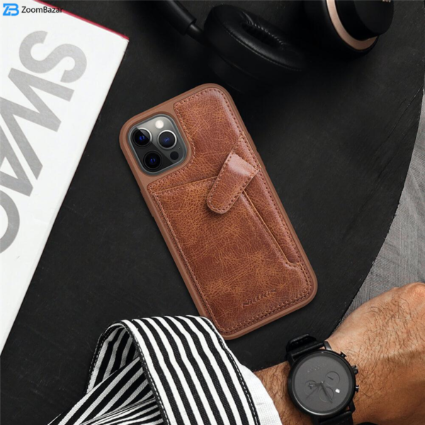 کاور نیلیکن مدل LEATHER مناسب برای گوشی موبایل اپل iPhone 12 mini