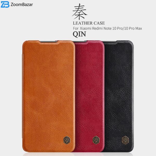 کیف کلاسوری نیلکین مدل Qin مناسب برای گوشی موبایل شیائومی Redmi Note 10 Pro 4G / Note 10 Pro Max