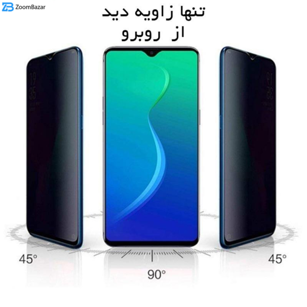 محافظ صفحه نمایش حریم شخصی بوف مدل CFPr9 مناسب برای گوشی موبایل اپل iphone 12 Pro