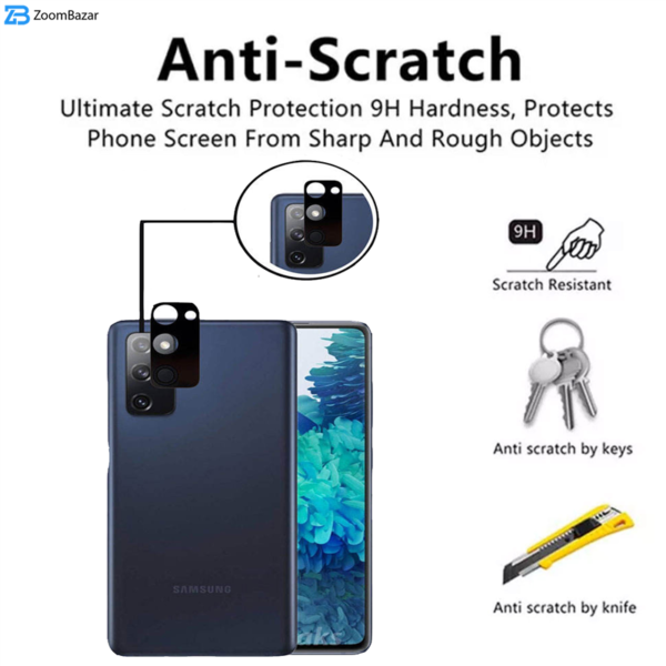 محافظ لنز دوربین بوف مدل 3D مناسب برای گوشی موبایل سامسونگ Galaxy S20 Fe