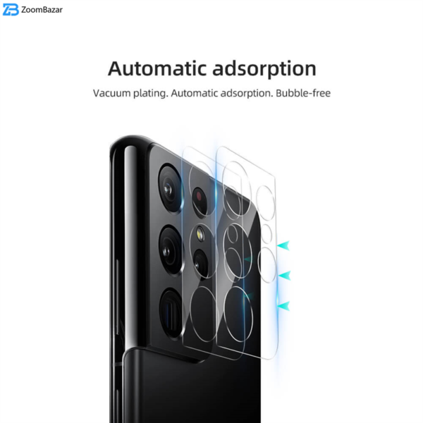 محافظ لنز دوربین نیلکین مدل InvisiFilm مناسب برای گوشی موبایل سامسونگ Galaxy s21 ultra