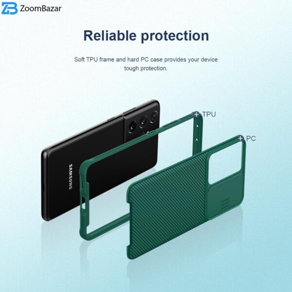 کاور نیلکین مدل camshield pro مناسب برای گوشی موبایل سامسونگ Galaxy S21 Ultra