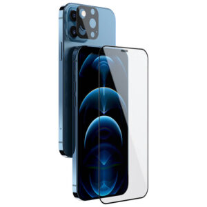 محافظ صفحه نمایش نیلکین مدل Amazing 2-in-1 HD مناسب برای گوشی اپل iPhone 12 Pro به همراه محافظ لنز دوربین