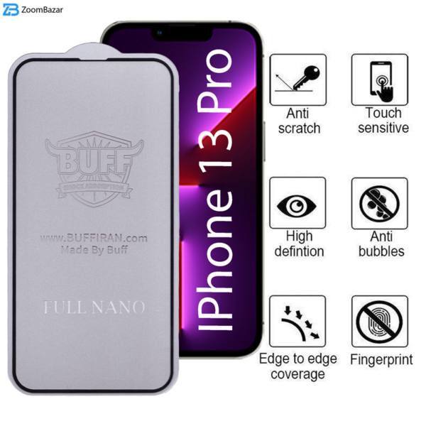 محافظ صفحه نمایش بوف مدل Nfx مناسب برای گوشی موبایل اپل IPhone 13 Pro