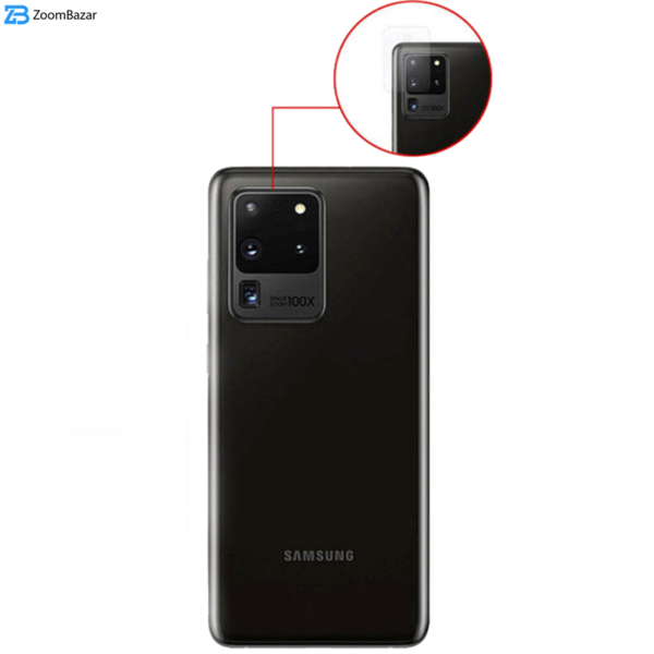 محافظ لنز دوربین بوف مدل Slc مناسب برای گوشی موبایل سامسونگ Galaxy S20 ultra