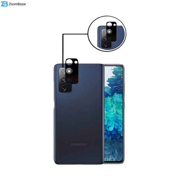 محافظ لنز دوربین بوف مدل 3D مناسب برای گوشی موبایل سامسونگ Galaxy S20 Fe