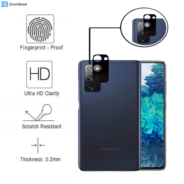 محافظ لنز دوربین بوف مدل 3D مناسب برای گوشی موبایل سامسونگ Galaxy S20 Fe