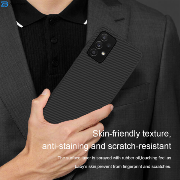 کاور نیلکین مدل Synthetic fiber مناسب برای گوشی موبایل سامسونگ Galaxy A52