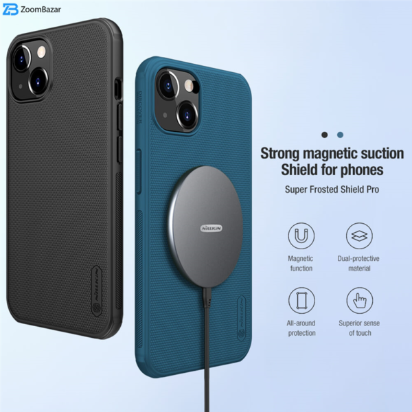 کاور نیلکین مدل Frosted Shield Pro Magnetic مناسب برای گوشی موبایل اپل iPhone 13